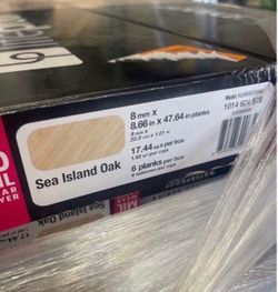 Lifeproof Designer Series Sea Island Oak 30 MIL 9in. Wx48in.L Waterproof Click Lock Luxury Vinyl Plank Flooring(17.44 sq.ft./case)