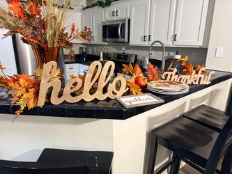Fall lot decor