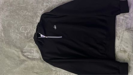 Alo Yoga Black Quarter-Zip Pullover