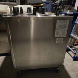 Heated Mobile Dish Dispenser 4 Stack Delfield CAB4-913QT 9" Diameter