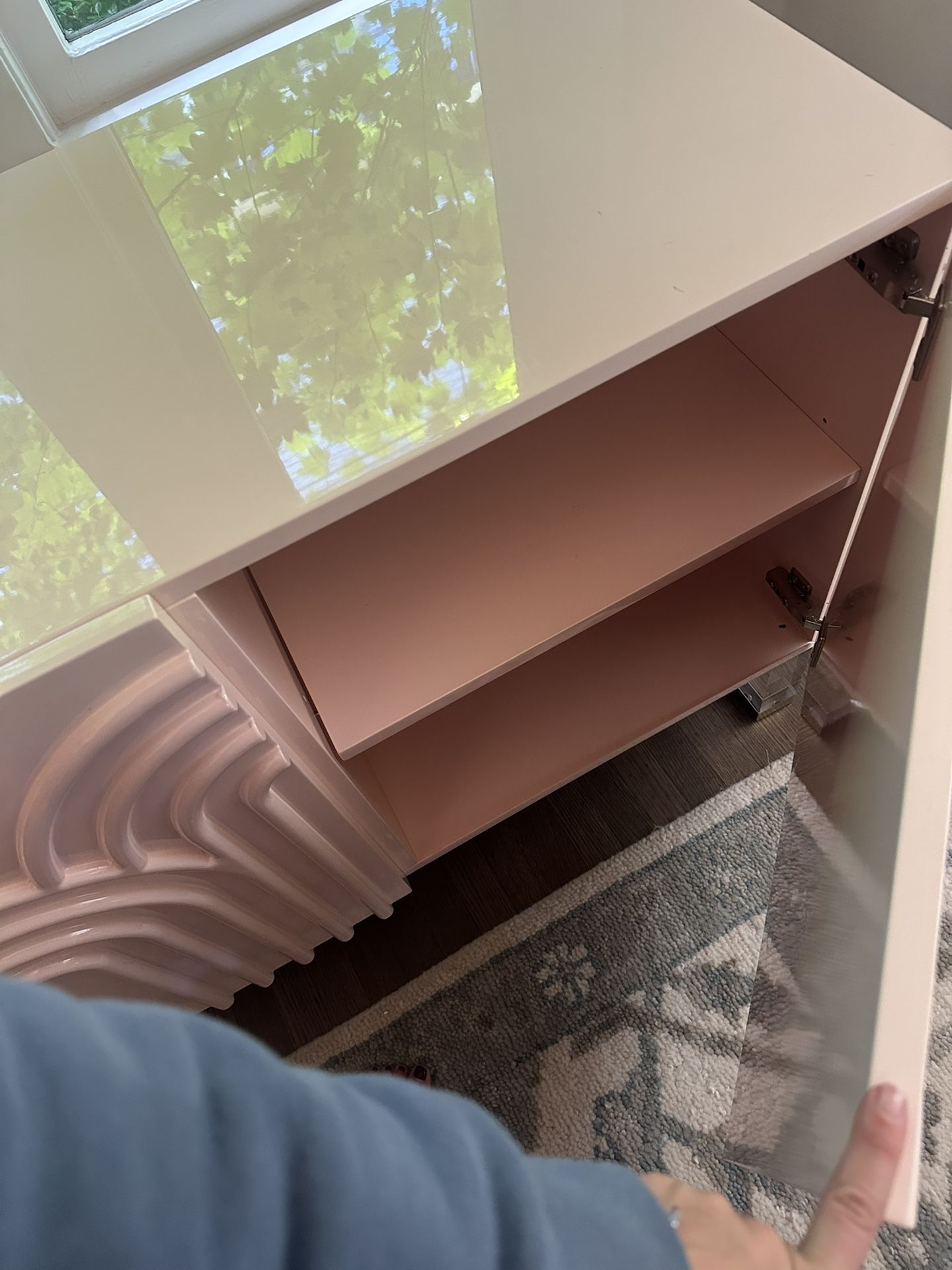 Safvieh sideboard / Credenza Blush EUC Retail $1100