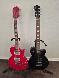 Custom Pink Les Paul / Black Johnson Les Paul Electric Guitar (Trades Okay)