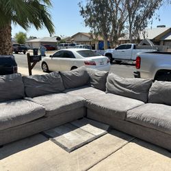 Couch Gray Color $280 Delivered Available Small Fee 
