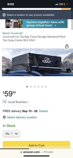 Wolf Roof Bag By Cover Craft