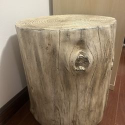 Stump Side table Wood-Look Tree Stump 