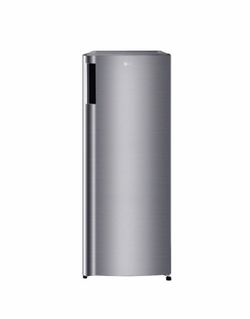 6.0 cu. ft. Single Door Refrigerator with Inverter Compressor and Pocket Handle in Platinum Silver