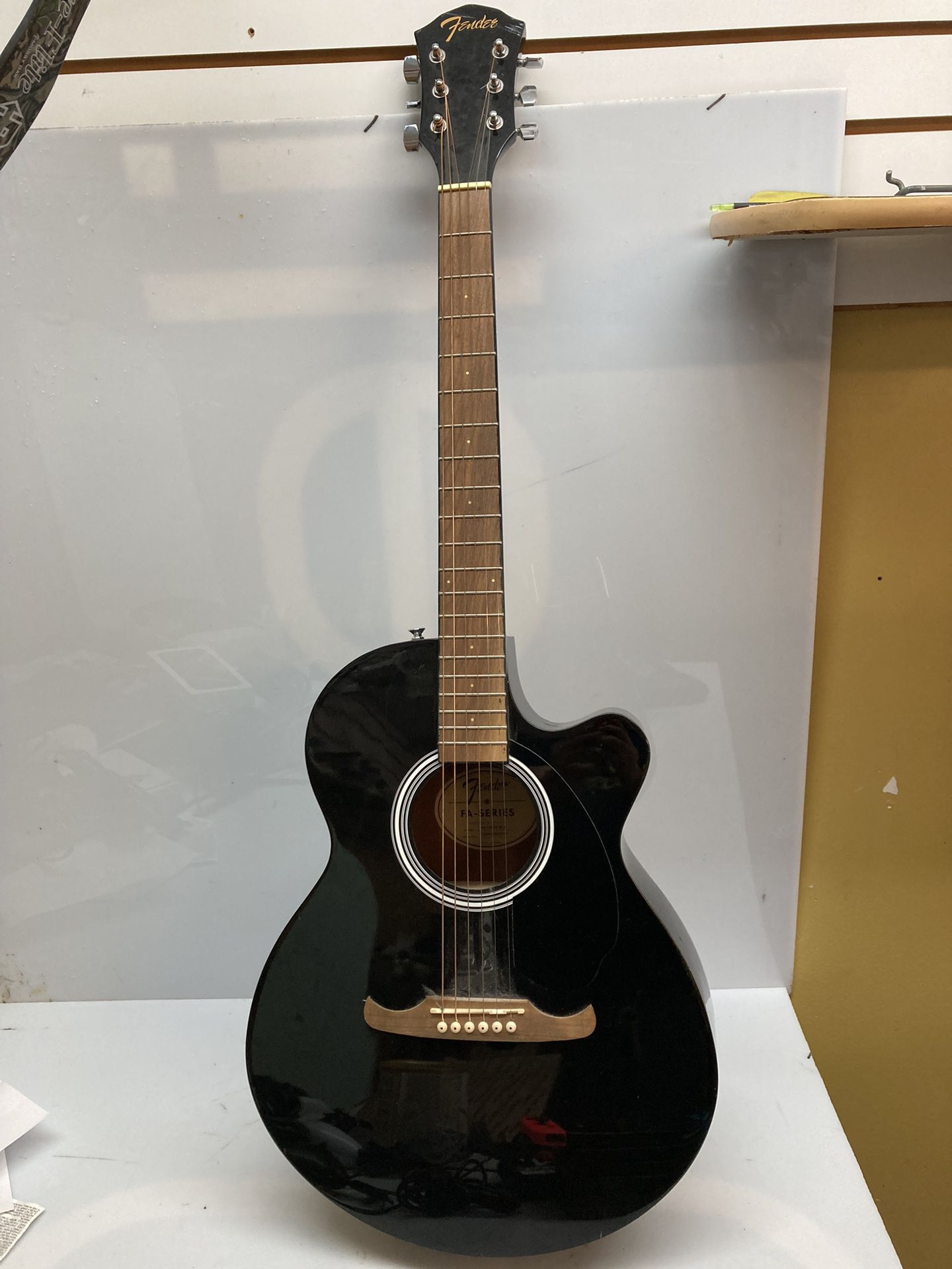 Fender FA-135CE Concert Acoustic Electric Guitar Black