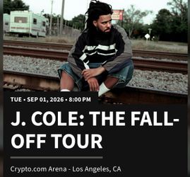 JCole the fall off tour 9/1