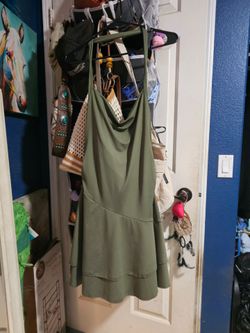 Army green dress