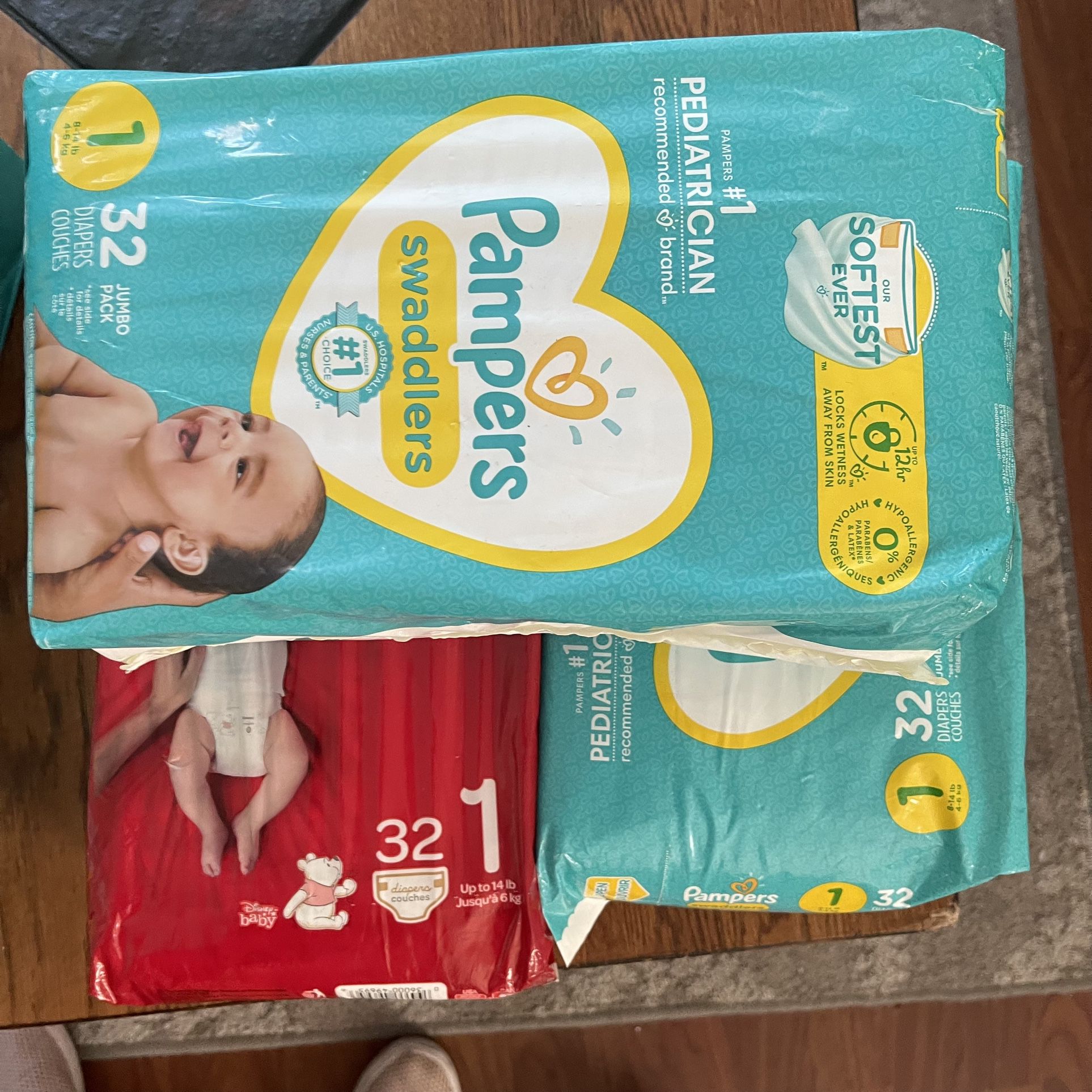Size 1 & 2 Baby Diapers
