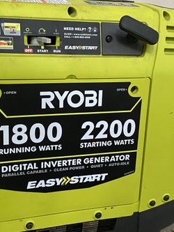 RYOBI Generator 2200 Starting Watts