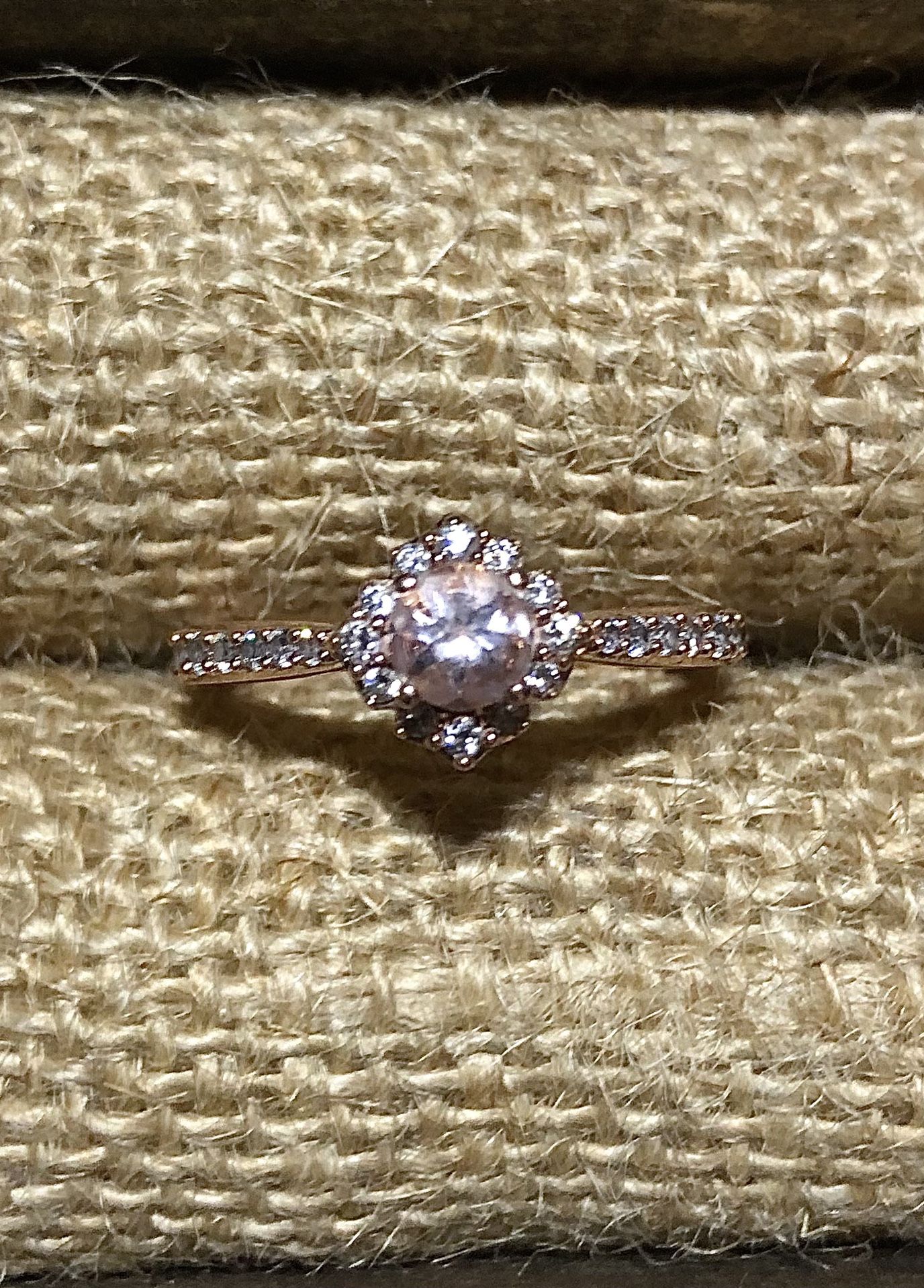 Rose gold Engagement Ring Morganite