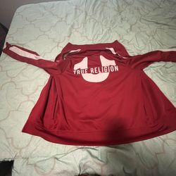 Red True Religion Zip Up 