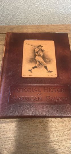 Vintage pictorial history of American sports album/binder