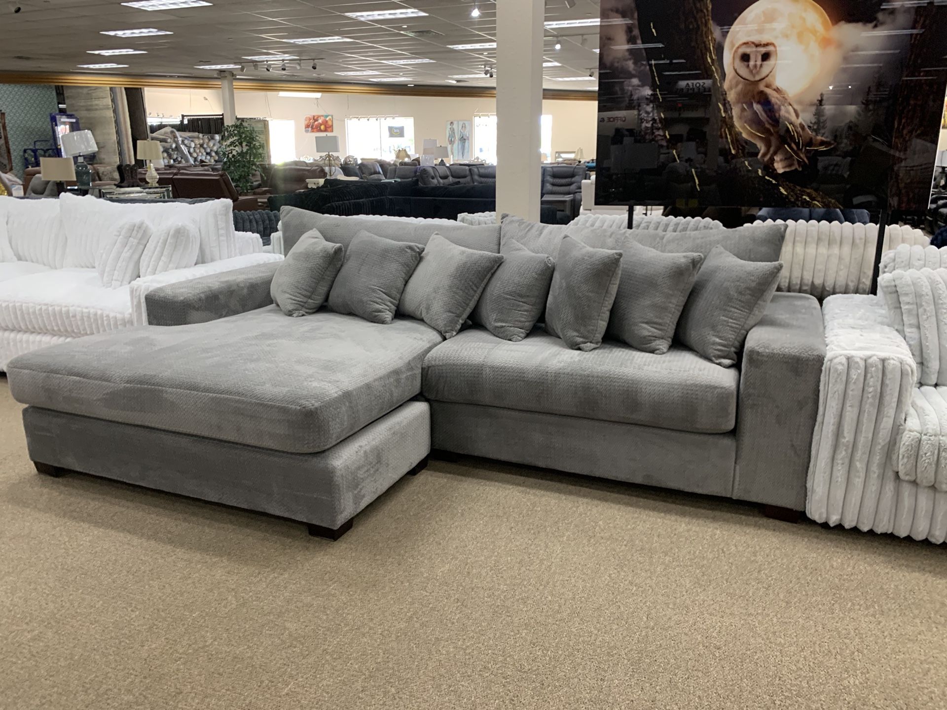 BEAUTIFUL GRAY SOFA $