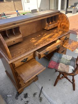 Vintage Roll Top Desk