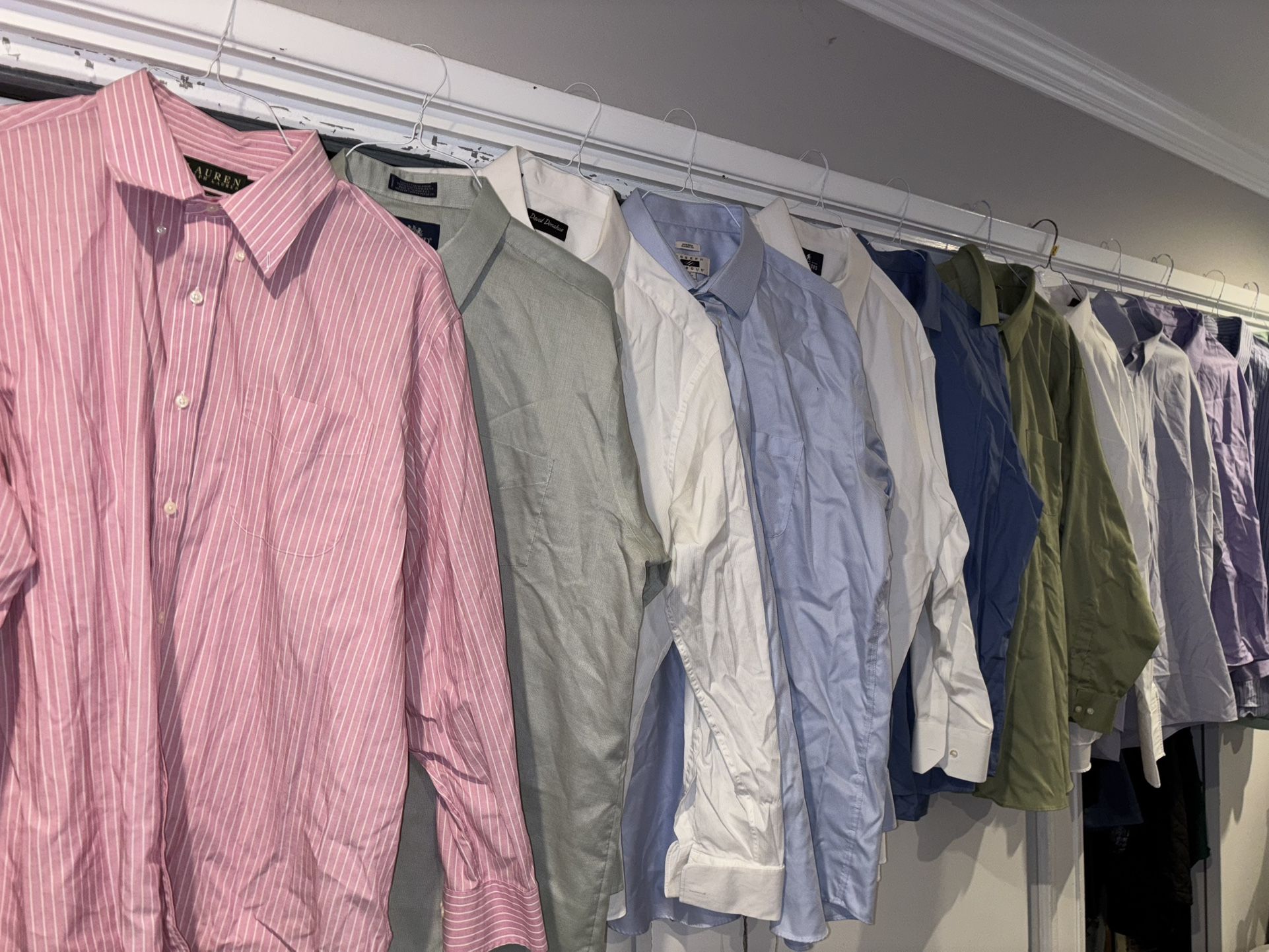 Men’s 2x Button Up Long Sleeve Lot of 21