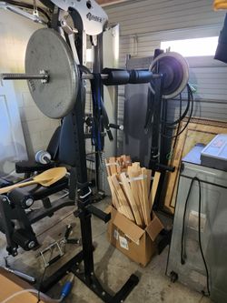 Squat rack.