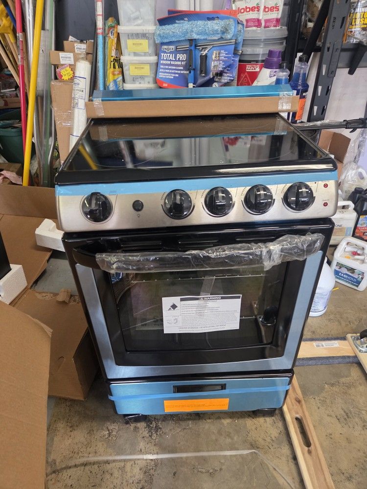 24 in. 2.9 cu.ft. Slide-In Electric Range in Stainless Steel