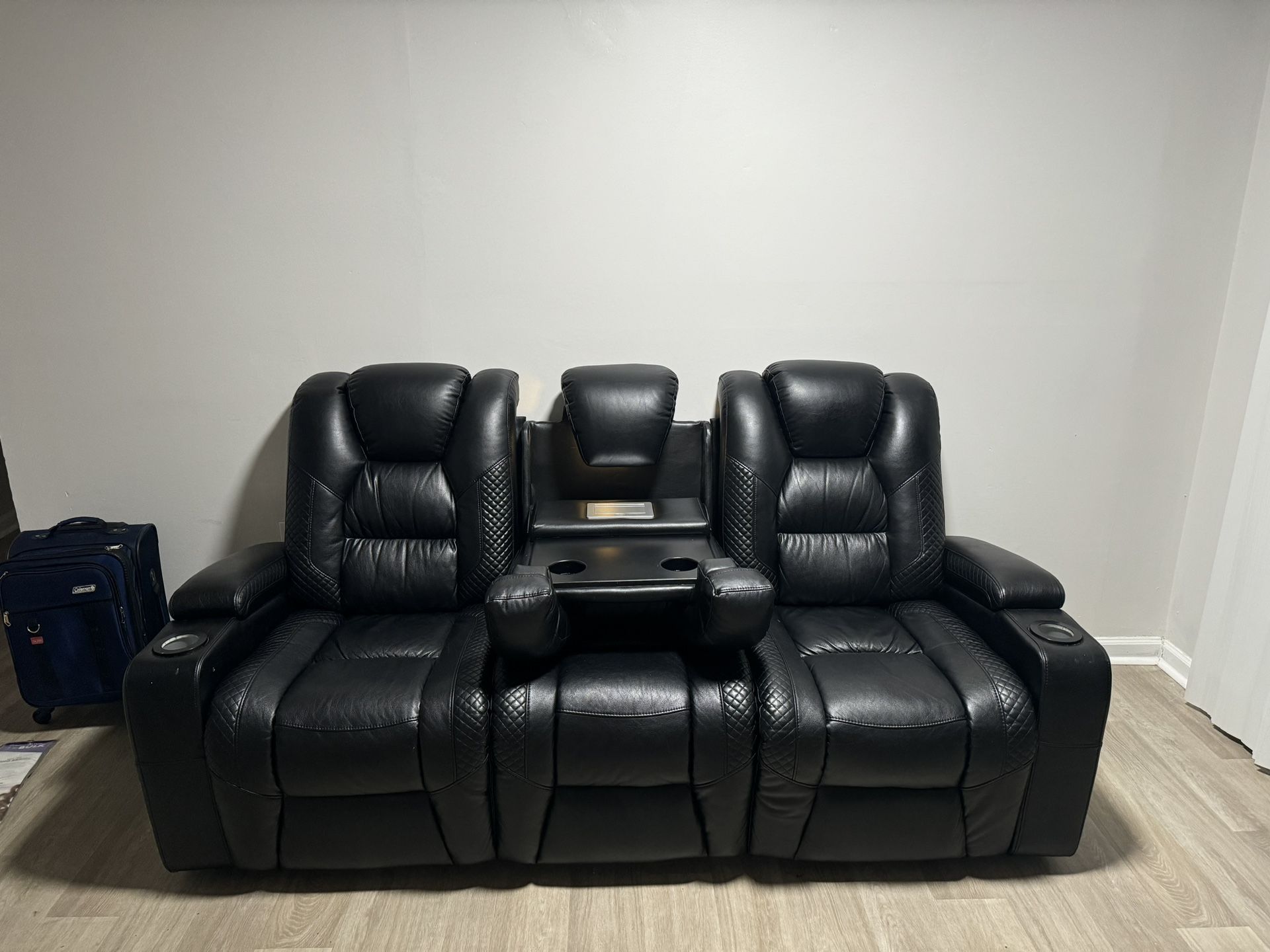 Black Leather Couch