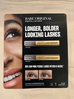 Babe Original Essential Lash Serum, 0.07 fl oz, 2-pack