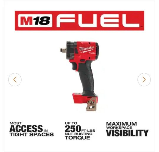 Milwaukee M18 1/2 Impact Wrench (Tool-Only)