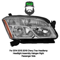 For 2014 2015 2016 Chevy Trax Headlamp Headlight Assembly Halogen Right Passenger Side