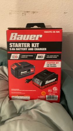 Bauer starter kit one 5ah battery with charger