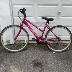 pink mountain bike 