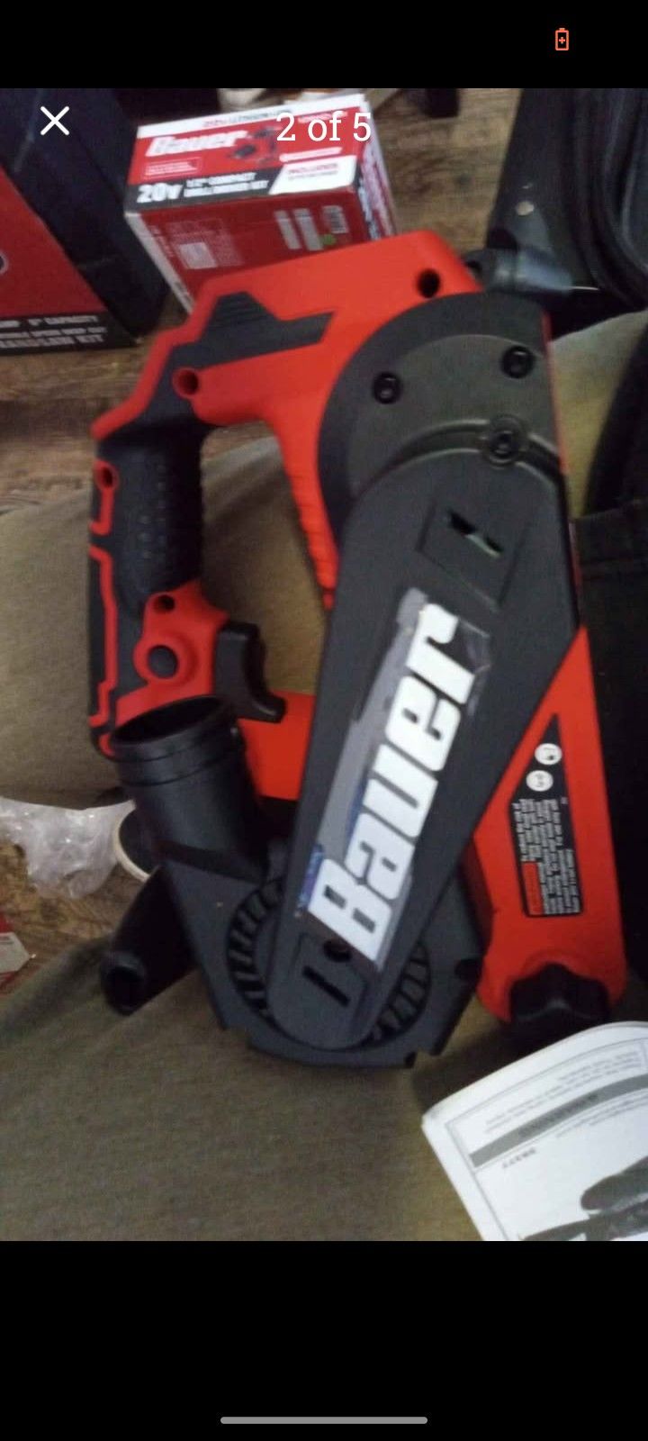 Bauer 20V 3"×18" Brushless belt sander