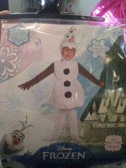 Frozen Olaf costume, still in bag.