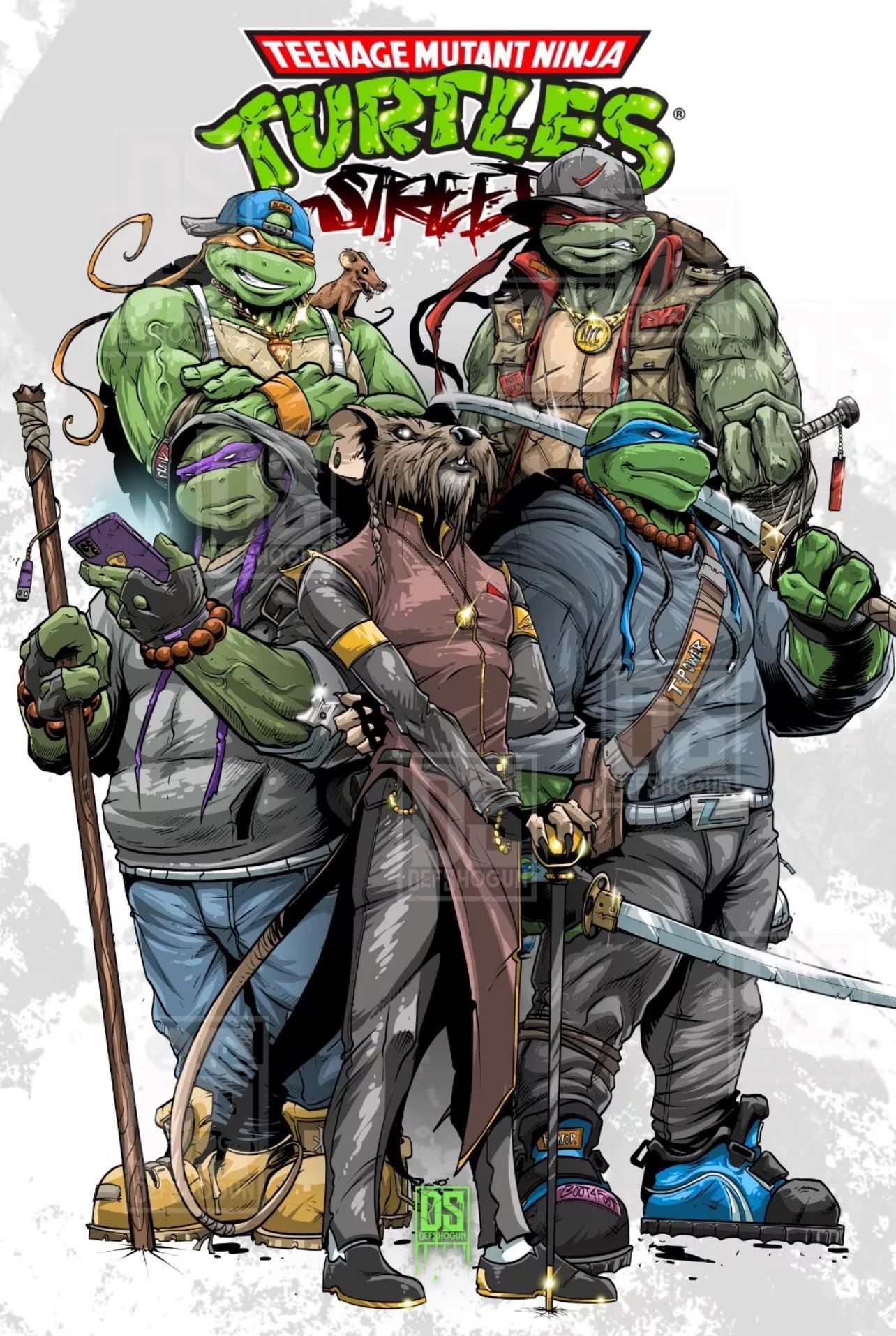 TMNT art Print 12”x18” Signed By The Artist