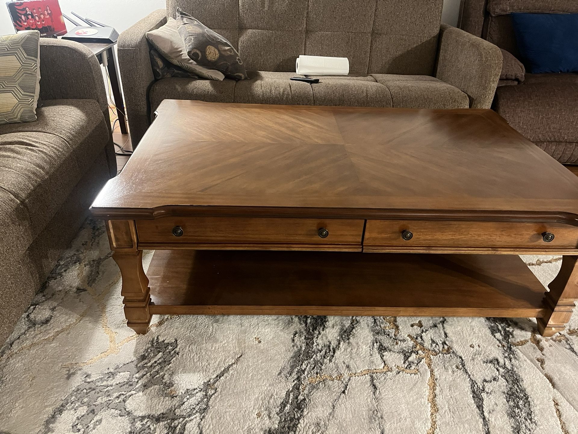 Living room table all good for drive