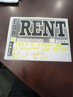 2 bedrooms 1 bath