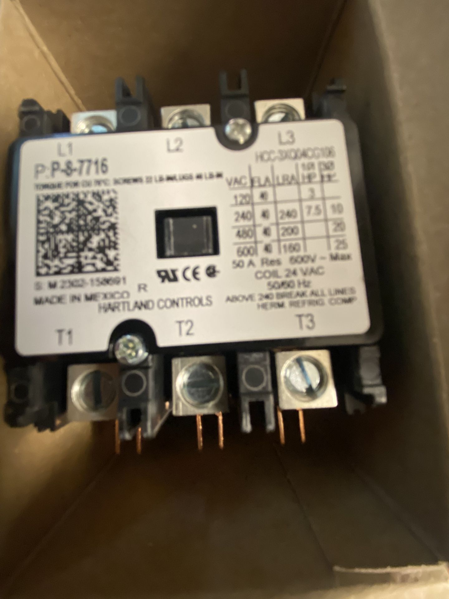 Lennox 38113 Contactor, 3 Pole,