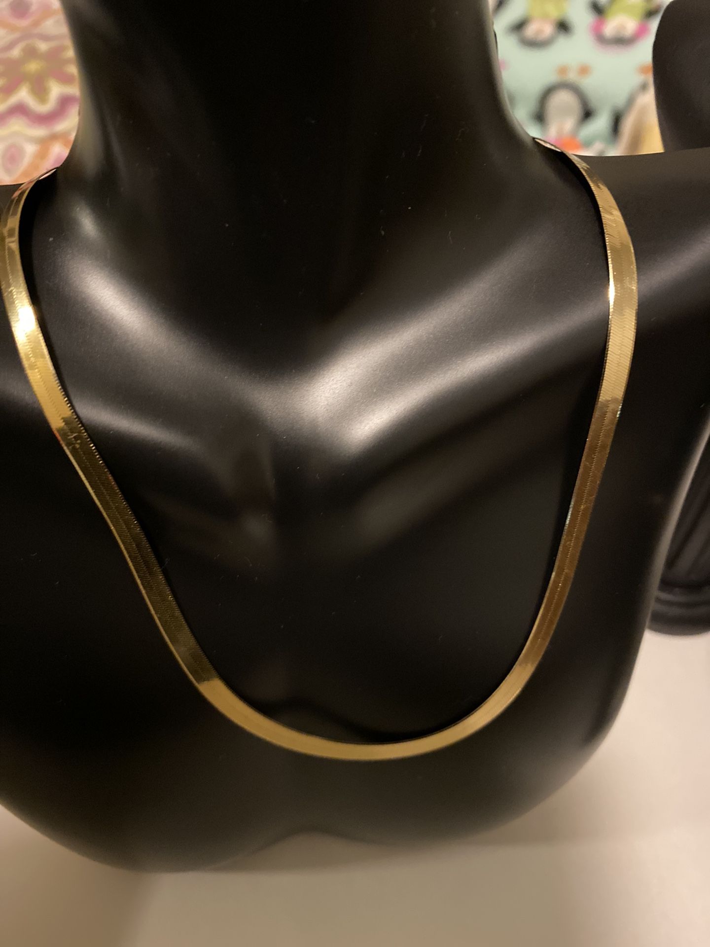 Italian Choker And Bracelet In 14k Gold