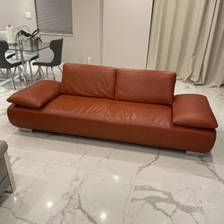 Genuine, Leather Couch