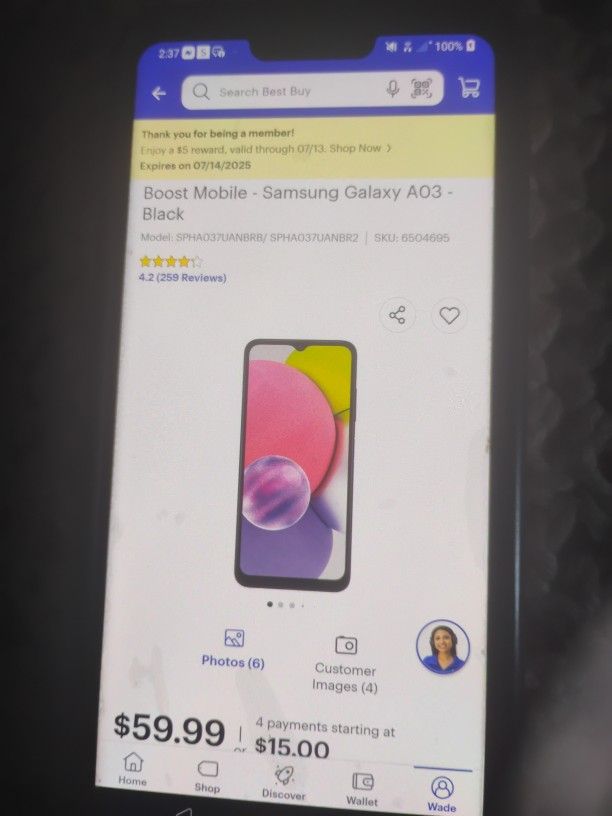 Samsung Galaxy AO3 Boost Mobile
