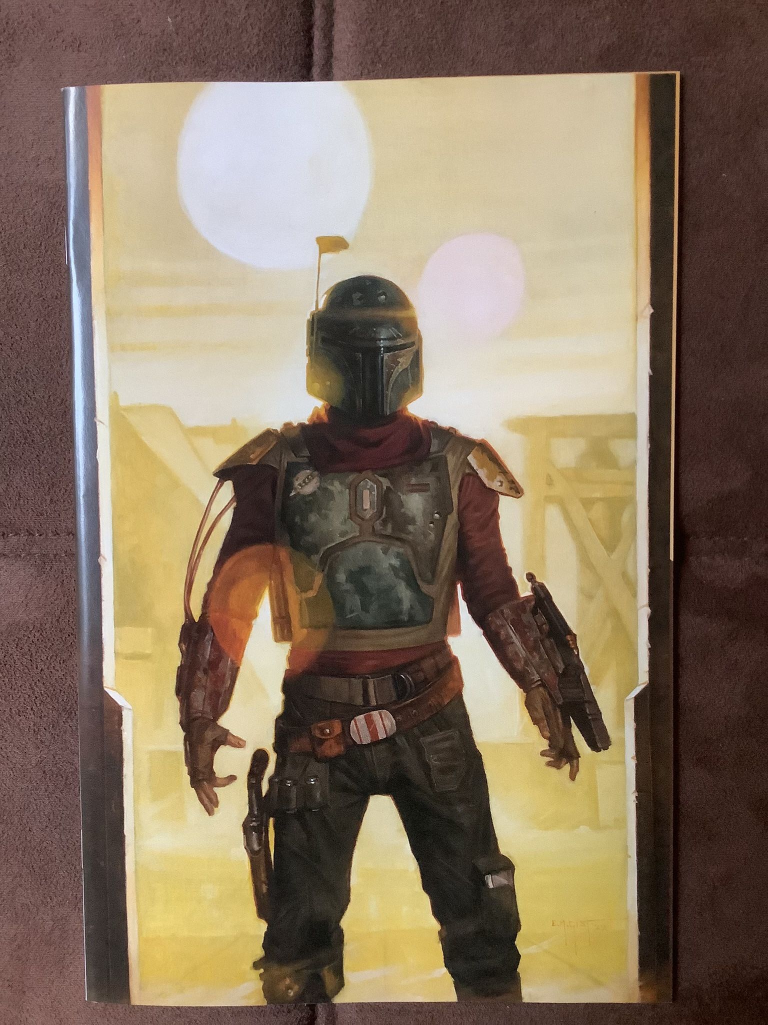THE MANDALORIAN #1 Virgin Variant 2023 SDCC Exclusive E. M. Gist Star Wars