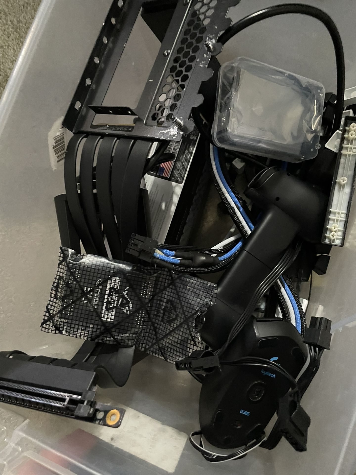 box of pc/gaming parts