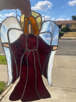 Stained Glass Angel Suncatcher
