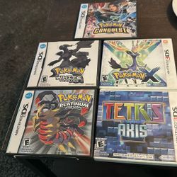 Nintendo Ds Pokémon Games White Platinum X Tetris And Poke Quest