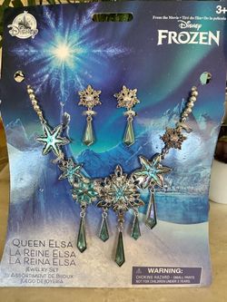 Disney Frozen Elsa Necklace and earrings