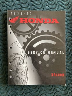 Shop service manual for honda xr400