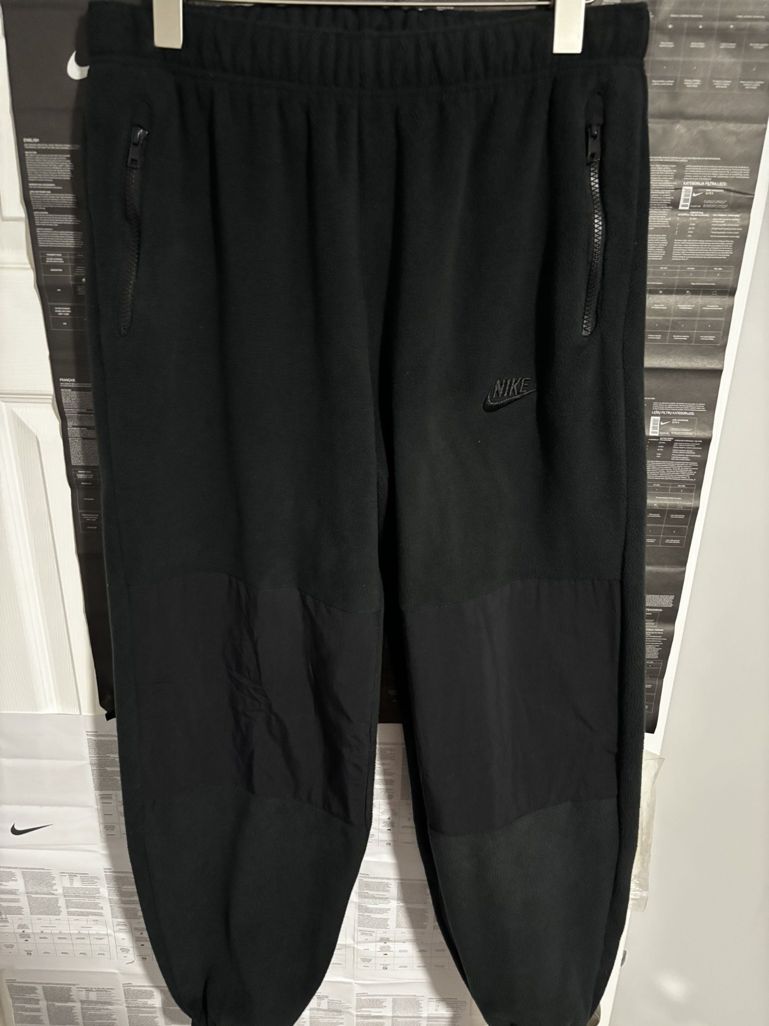 Nike Club Fleece Men's Polar Fleece Jogger Pants BLACK Sz Medium