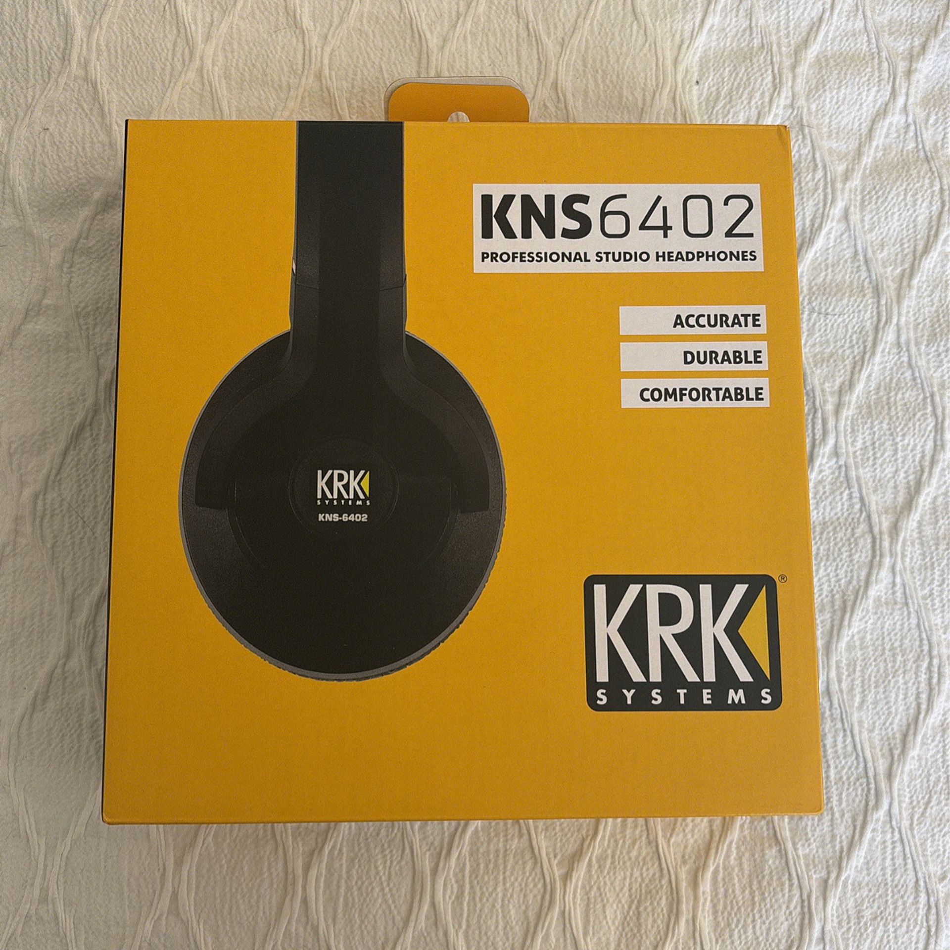 KRK KNS 6402 studio mixing headphones- New In Box