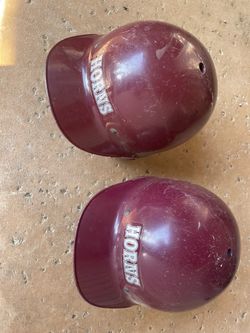 Horns Baseball Batting Helmets – Set of 2