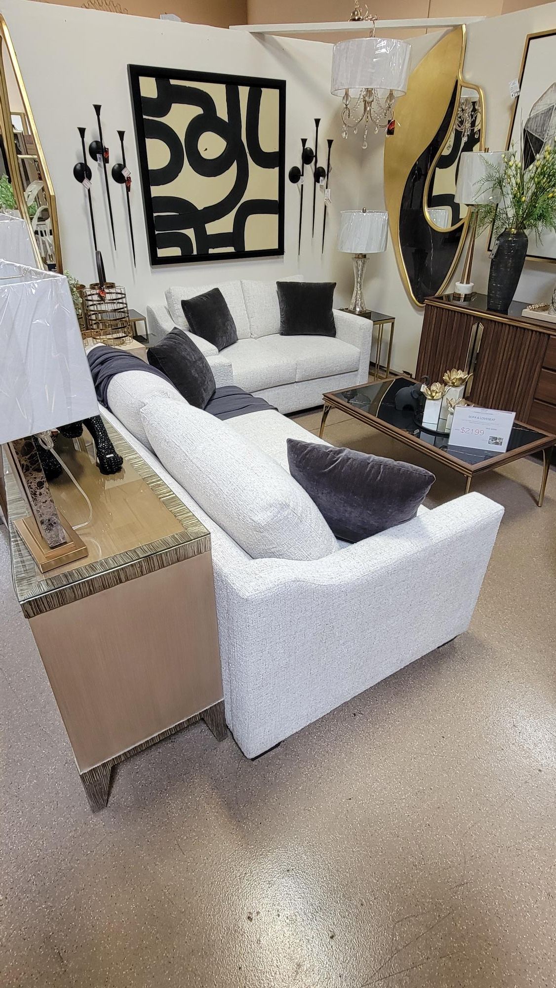 Sale.. sale.. Stylish Transitional Sofa & love Seat. Multiple color options. Proudly Made in USA!!