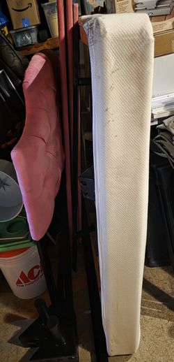 Queen size bed frame w/ thin box spring (must have), no mattress!