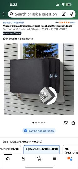 window air conditioner cover for outside new